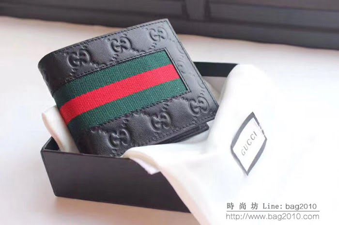 GUCCI古馳 錢包 實物拍攝 原廠材料 男士短錢夾 408827   ydgq3246